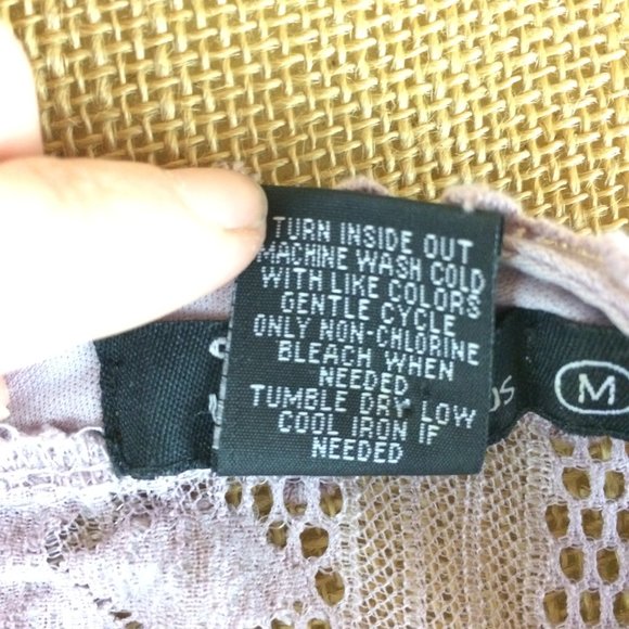 Miss Chievous Lilac Lace Sleeveless Dress Sz M - Picture 7 of 7